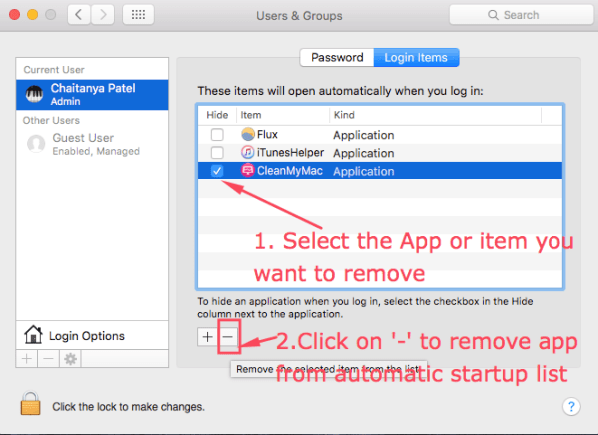 How to change what apps open on startup mac